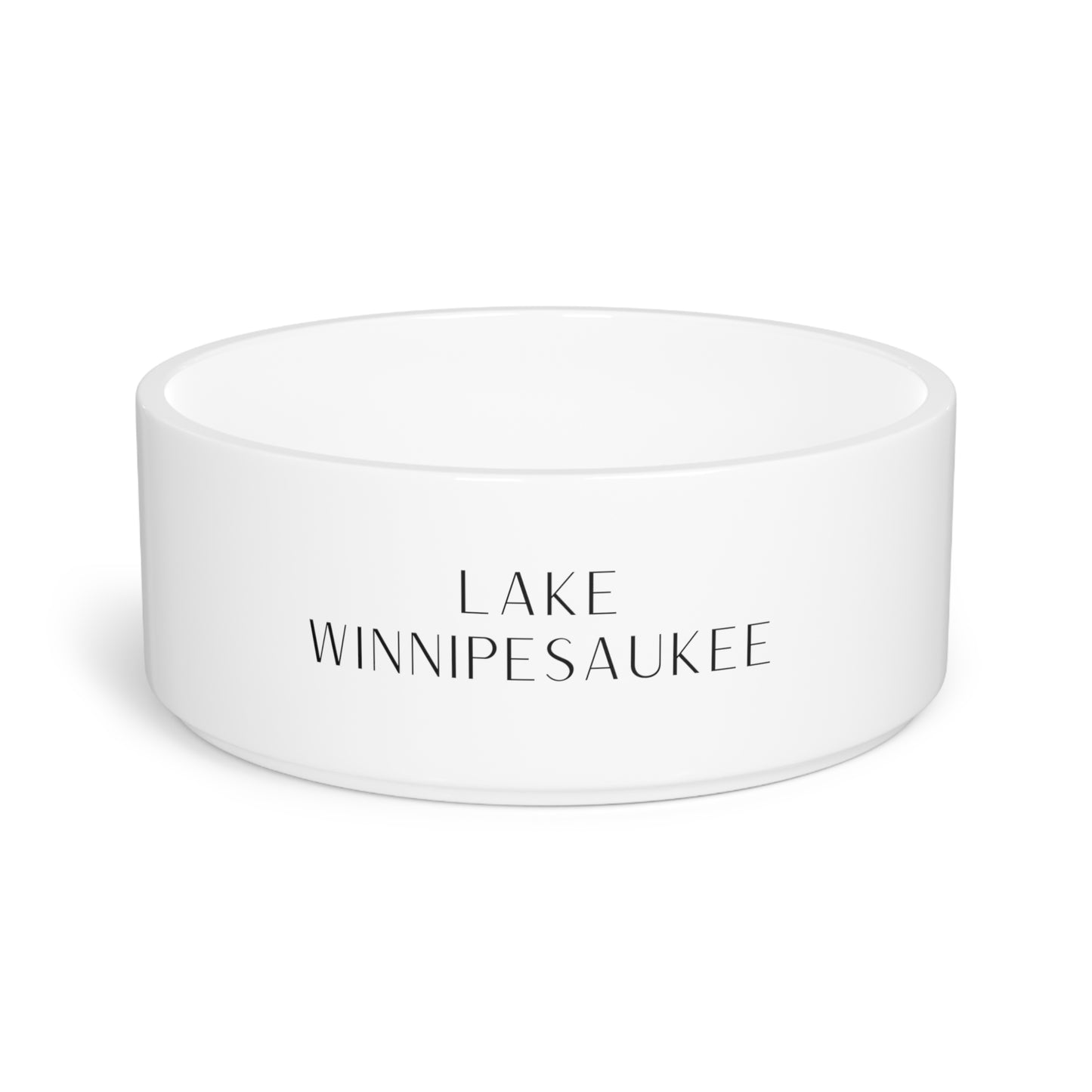 Ceramic Lake Winnipesaukee Pet Bowl