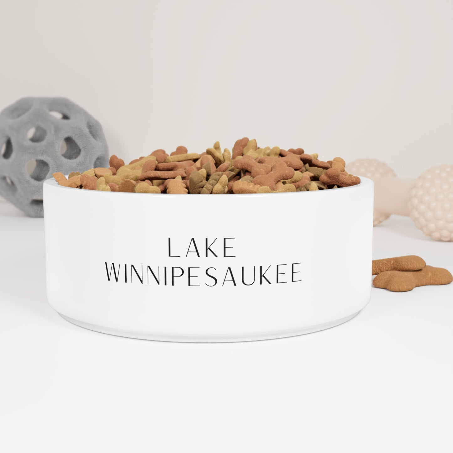 Ceramic Lake Winnipesaukee Pet Bowl